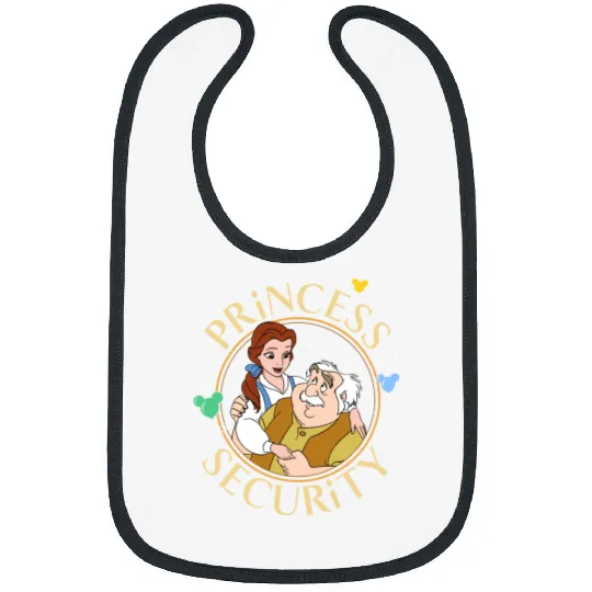 Maurice And Belle Princess Security Bibs, Beauty And The Beast, Disney Dad Bibs