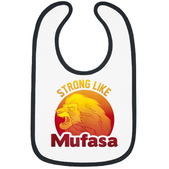 Disneyss The Lion King Strong Like Mufasa Sunset Logo Bibs