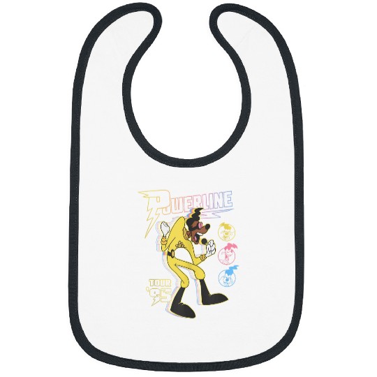 Disney A Goofy Movie Powerline Tour 95 Retro Neon Poster Bibs