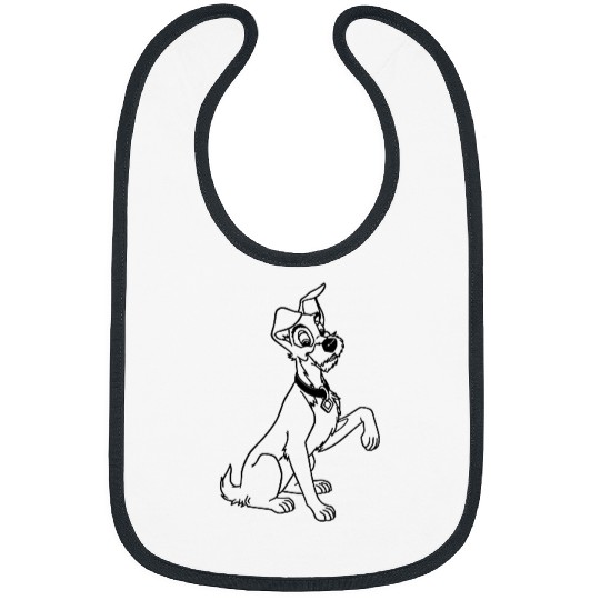 Disneyss Lady And The Tramp Left Chest Pocket Portrait Bibs