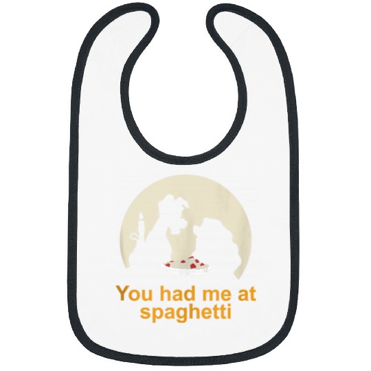 Disneyss Lady And The Tramp You Had Me At Spaghetti Silhouette Bibs