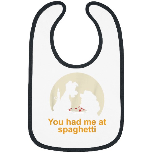 Disneyss Lady And The Tramp You Had Me At Spaghetti Silhouette Bibs