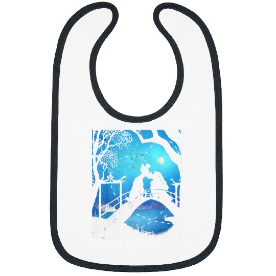 Disneyss The Lady And The Tramp Night Time Silhouette Bibs