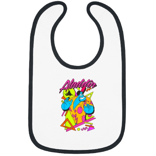 Disney Aladdin Genie Retro Abstract 90s Print Graphic Bibs
