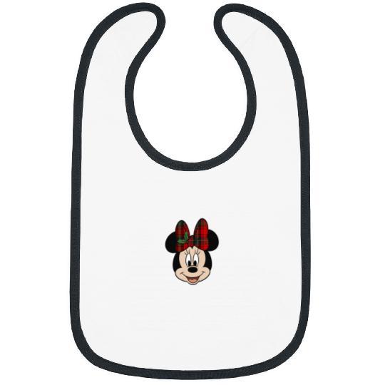 Disney Mickey And Friends Christmas Minnie Mistletoe Bow Bibs