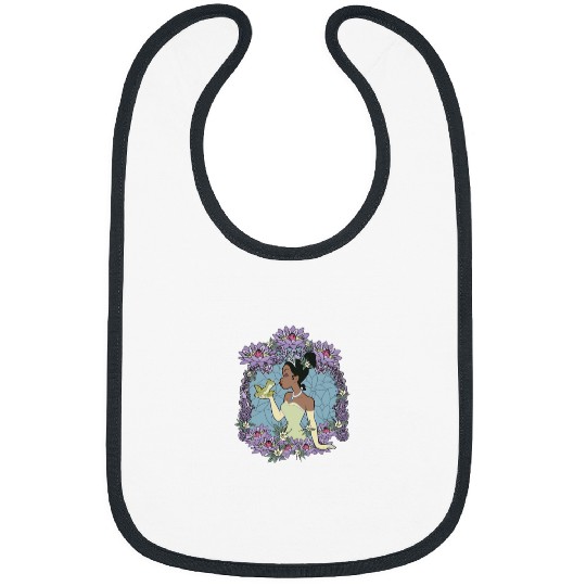 Disneyss Princess And The Frog Tiana Floral Frame Portrait Bibs