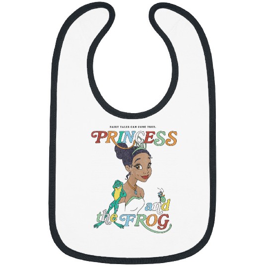 Disneyss Princess And The Frog Tiana And Frog Naveen Portrait Bibs
