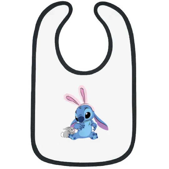 Disney Stitch with Easter Bunny Bibs