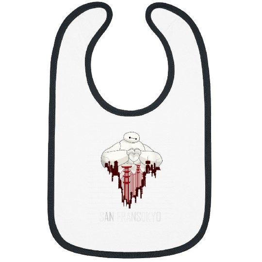 Disney Big Hero 6 Baymax San Fransokyo Love Bibs
