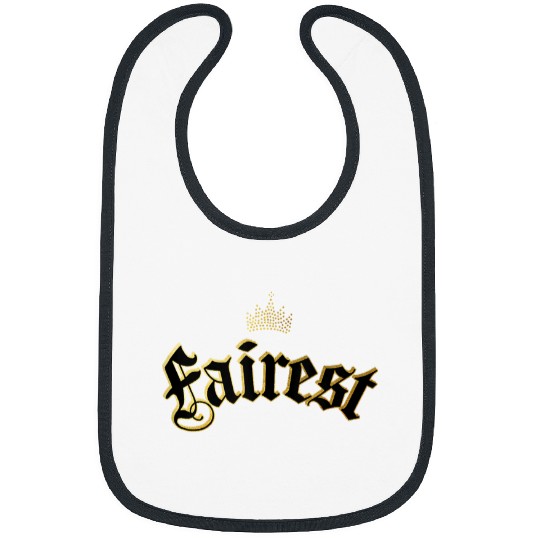 Disney Descendants Fairest Crown Text Logo Bibs