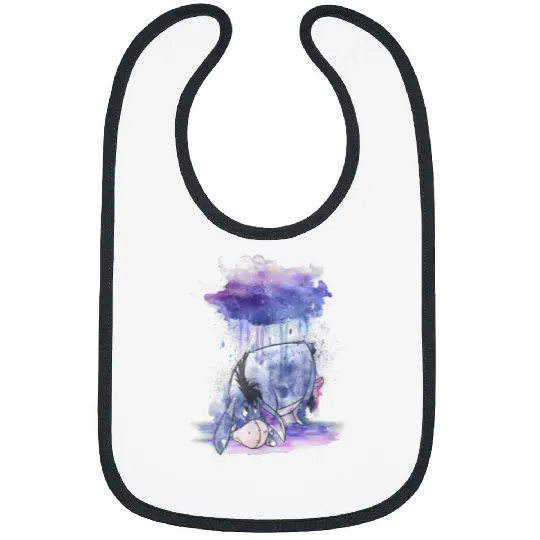 Disney Winnie The Pooh Eeyore Watercolor Rain Cloud Bibs