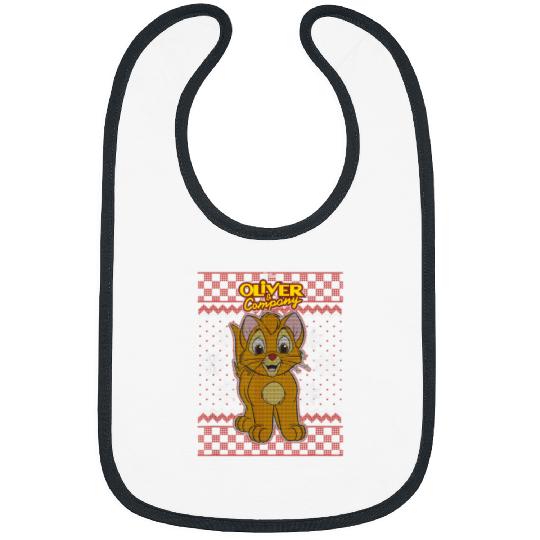 Disney Oliver Company Christmas Oliver Ugly Swea Bibs