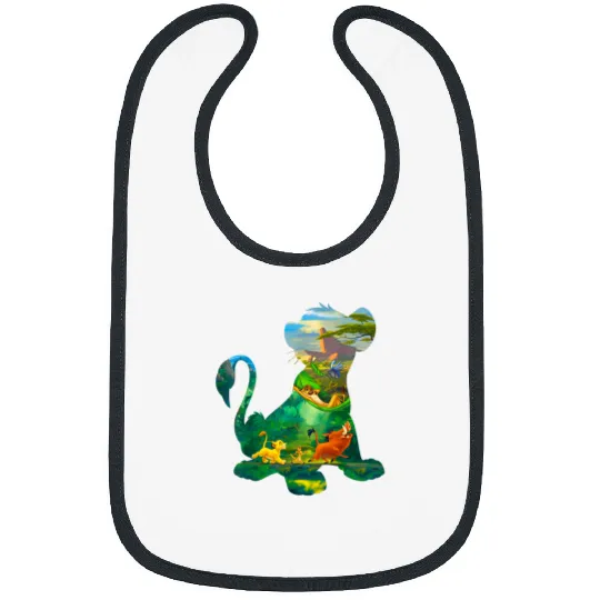 Disney Lion King Simba Silhouette Graphic Bibs