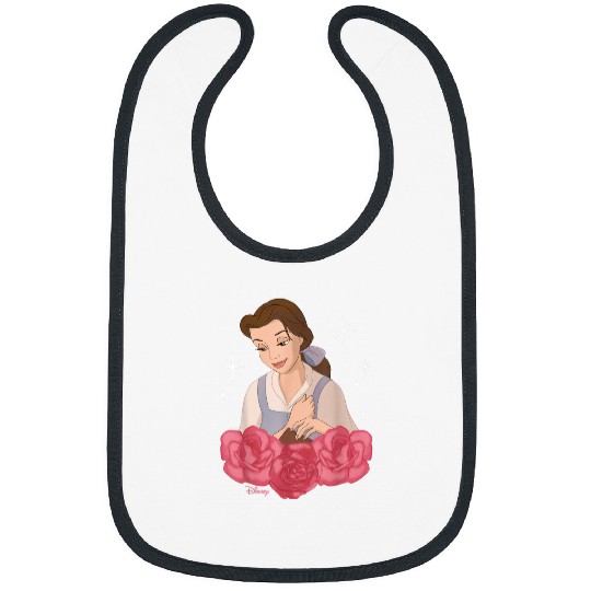 Disney Princess Belle Beauty And The Beast Roses Bibs