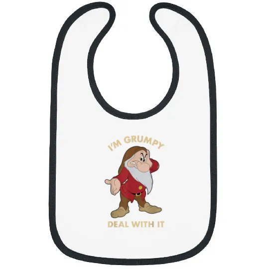 Disney Snow White Im Grumpy Deal With It Portrai Bibs