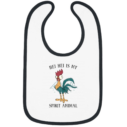 Disney Moana Hei Hei Is My Spirit Animal Portrait Bibs