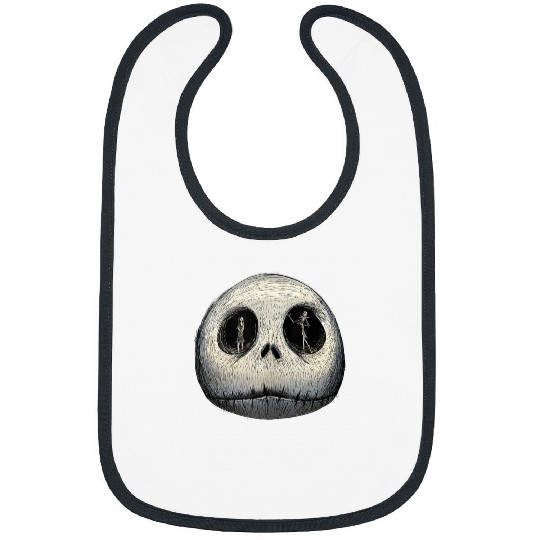 Disney The Nightmare Before Christmas Sally and Jack Face Bibs