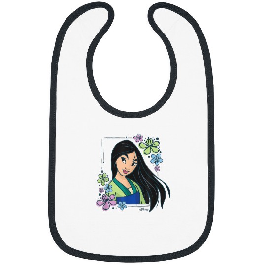 Disney Princess Mulan Flowers Bibs