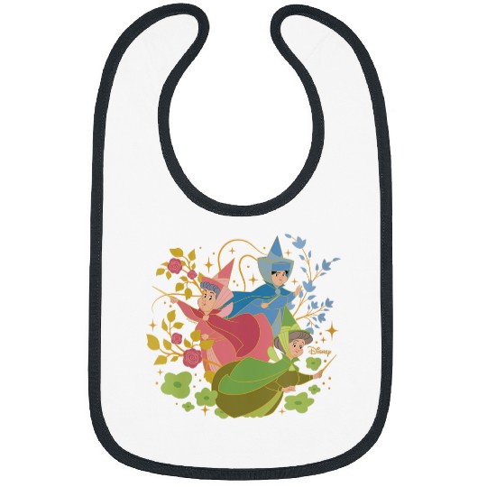 Womens Disney Princess - Sleeping Beauty Flora Fauna Merryweather Bibs