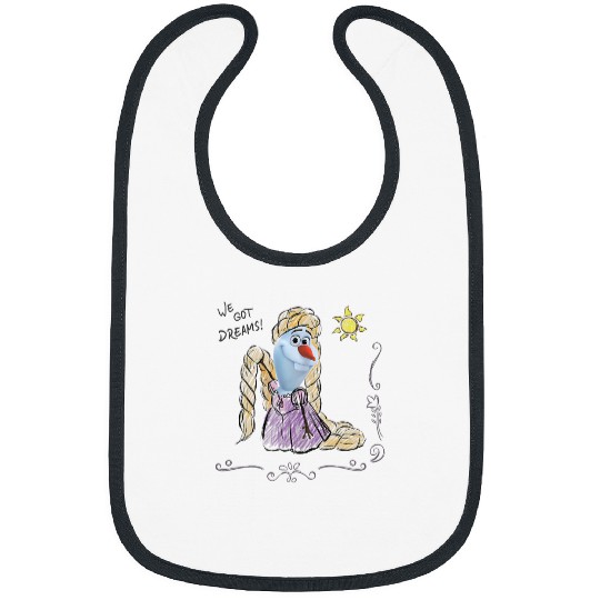 Disney Olaf Presents Rapunzel Costume Sketch Bibs