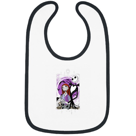 Disney Nightmare Before Christmas Jack and Sally Bibs