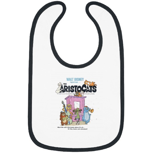 Disney The Aristocats Cats Playing Piano Bibs