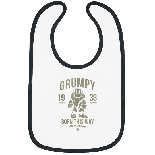 Disney Snow White Grumpy Born This Way 1938 Bibs