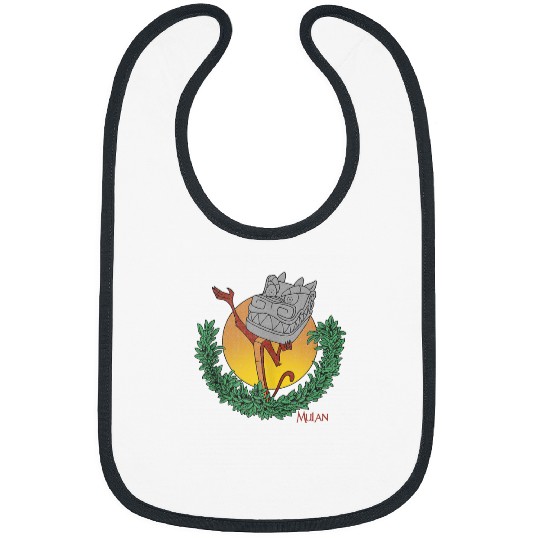 Disney Mulan Mushu Stone Dragon Head Portrait Bibs