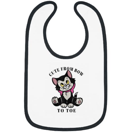 Disney Pinocchio Figaro Cute From Bow To Toe 7541 Bibs
