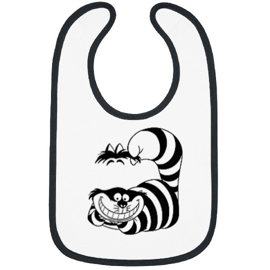 Disneyssss Alice In Wonderland Cheshire Cat Left Chest Bibs