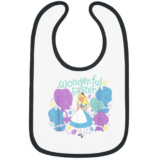 Disneyssss Alice In Wonderland Springs Flowers Wonder ful Easter Bibs