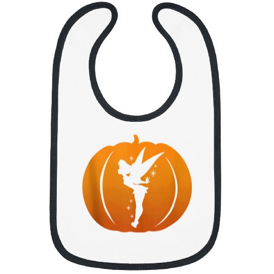 Disneyss Tinker Bell Silhouette Halloween Pumpkin Bibs