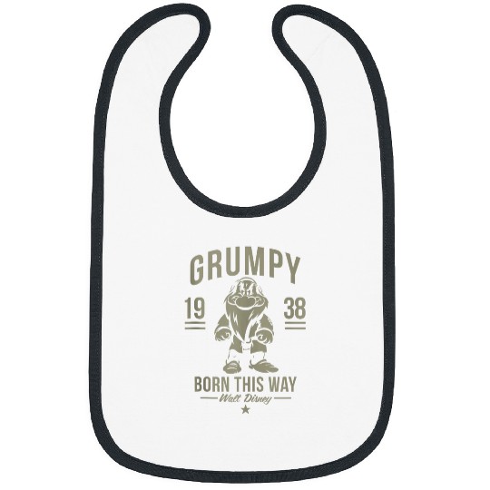 Disney Snow White Grumpy Born This Way 1938 Bibs