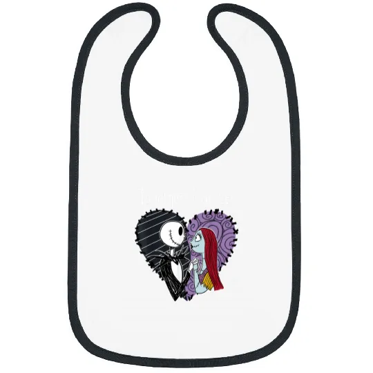 Disney The Nightmare Before Christmas Jack Sally Together Bibs
