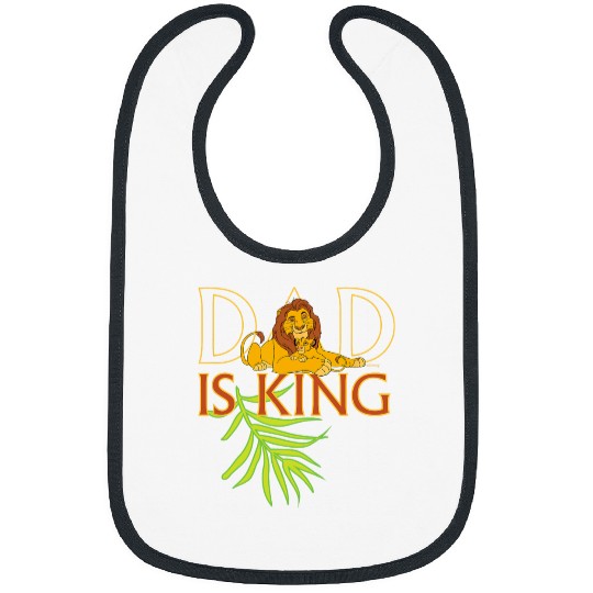 Disney The Lion King Dad is King Mufasa & Simba Father’s Day Bibs