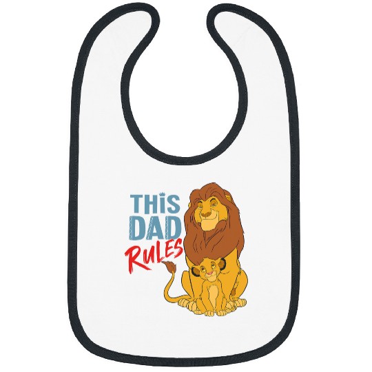 Disney The Lion King Simba and Mufasa This Dad Rules Bibs