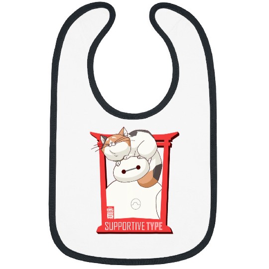 Disney Big Hero 6 TV Series Baymax and Cat Graphic Bibs