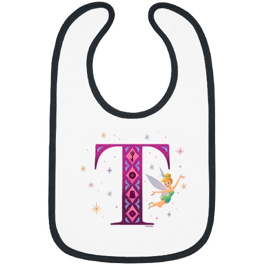 Disneyss Alphabet Monogram Peter Pan Letter T For Tinker Bell Bibs