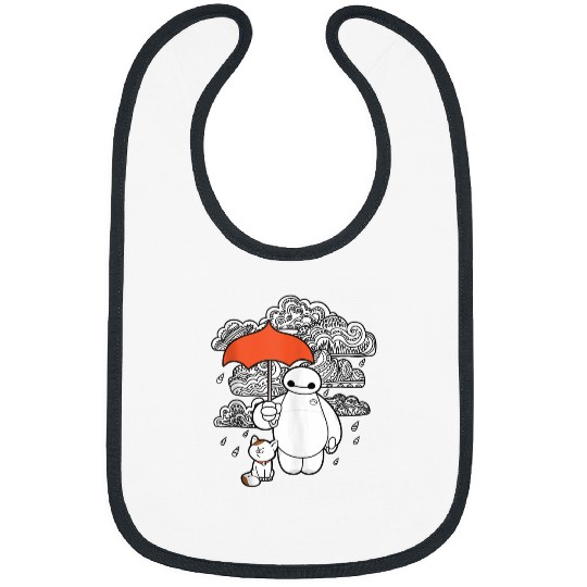Disney Big Hero 6 Baymax Patterned Clouds Bibs