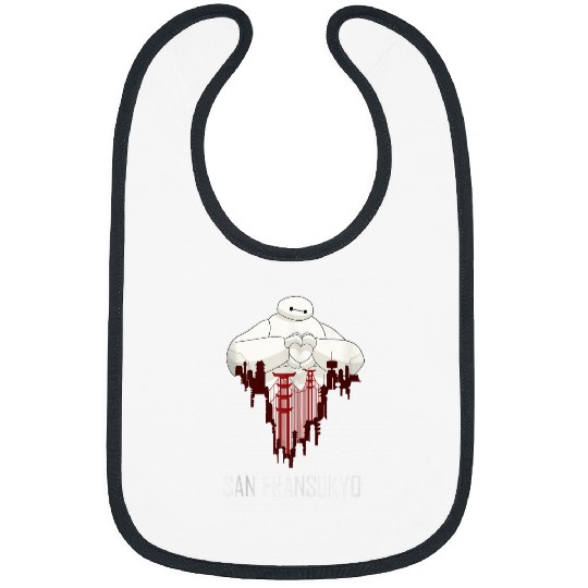 Disney Big Hero 6 Baymax San Fransokyo Love Bibs