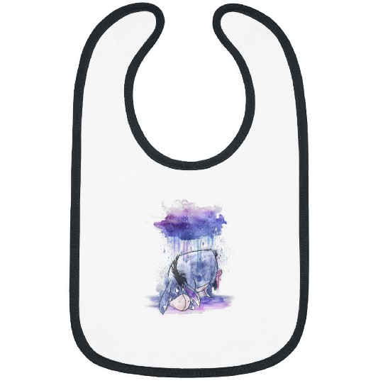 Disney Winnie The Pooh Eeyore Watercolor Rain Cloud Bibs