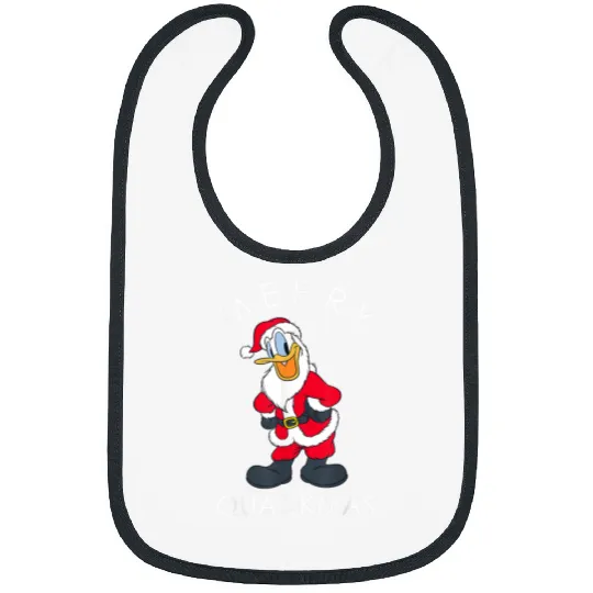Disneyss Donald Duck As Santa Merry Quackmas Holiday Bibs