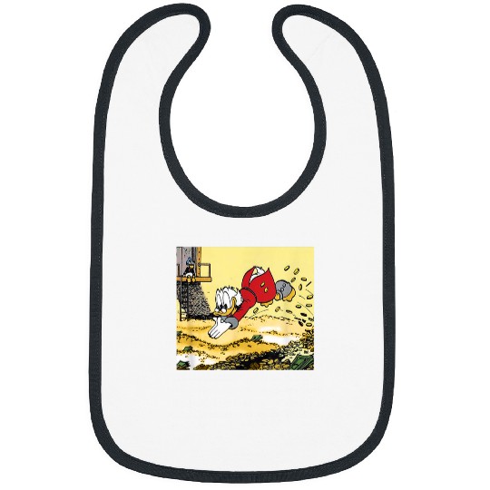 Disney DuckTales Scrooge McDuck Swimming In Cash Bibs