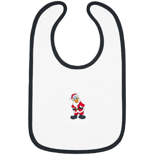 Disneyss Santa Donald Duck Merry Quackmas Holiday Bibs