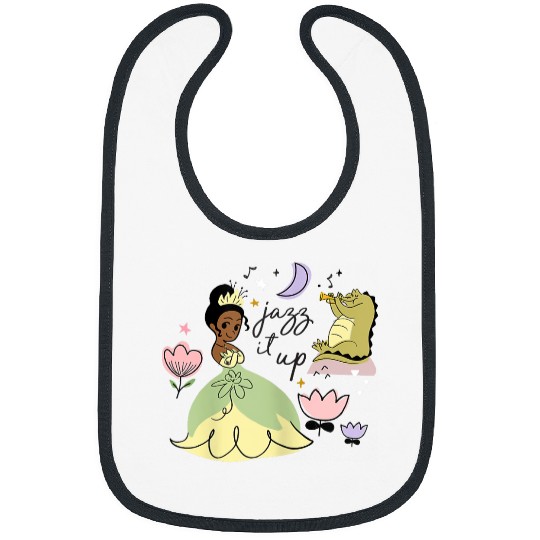 Disney The Princess And The Frog Tiana Jazz It Up Floral Bibs