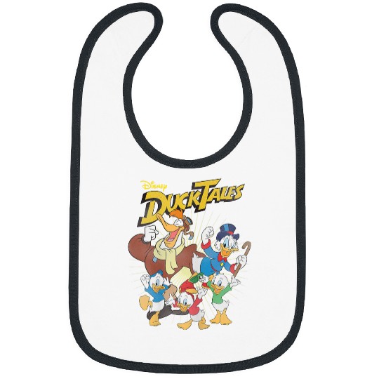 Disney Ducktales Main Characters Full Of Joy Group Shot Bibs