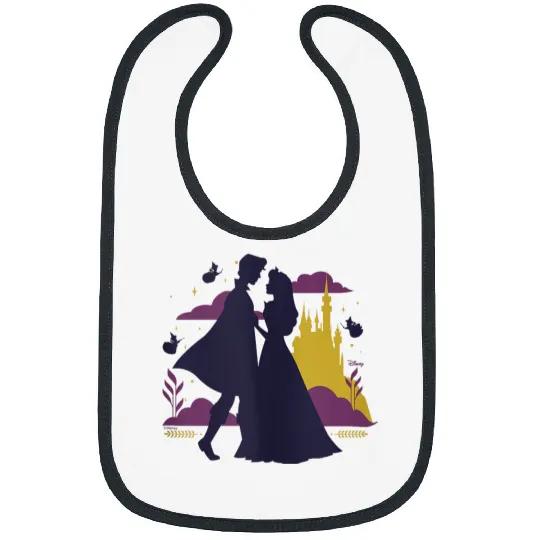 Disney Princess - Aurora Prince Phillip Fairies Silhouettes Bibs