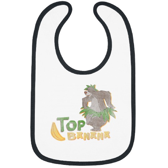 Disneyss The Jungles Book Baloo Top Banana Distressed Poster Bibs