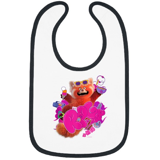 Disneyss And Pixars Turning Red Rpg Cute Panda Bibs