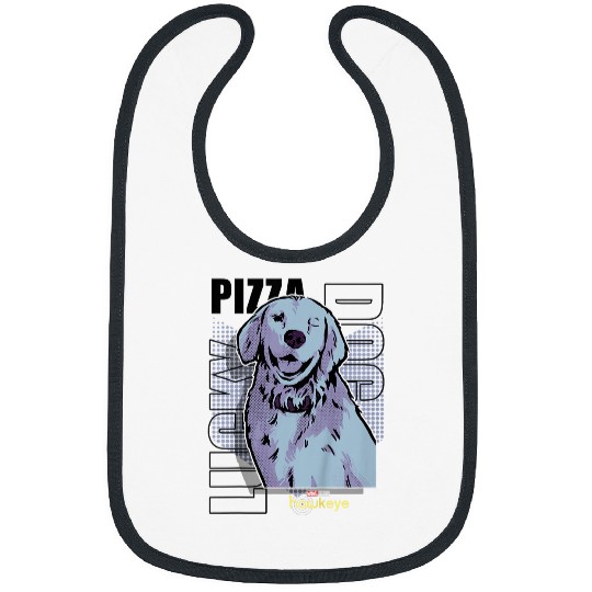 Marvels Hawkeye Disneyss Plus Lucky Pizza Dog Line Art Poster Bibs